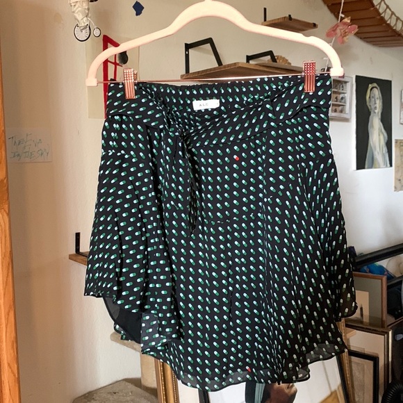 A.L.C adorable printed belted mini skirt!! Sz 6 - Picture 13 of 13